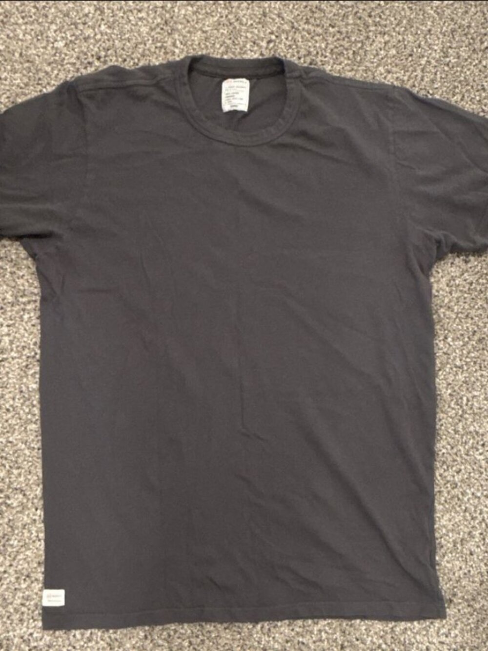 AG Supply Men's Gray Cotton Knit Crew Neck Short Sleeve Logo T-Shirt L